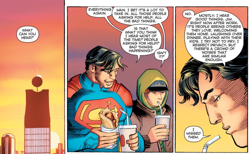 Illustration for article titled Superman #39 preaches hope and compassion after a rough week for comics